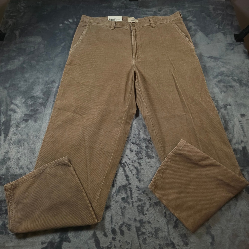 RedHead Mens Corduroy Pants 40x32 Tan Pigment Cotton Straight Leg New
